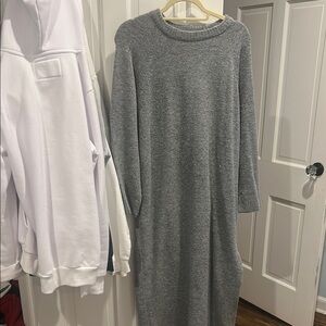 Cozy Gray Sweater Dress - H & m
